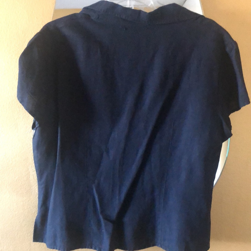 Black Linen Shirt - Picture 3 of 5